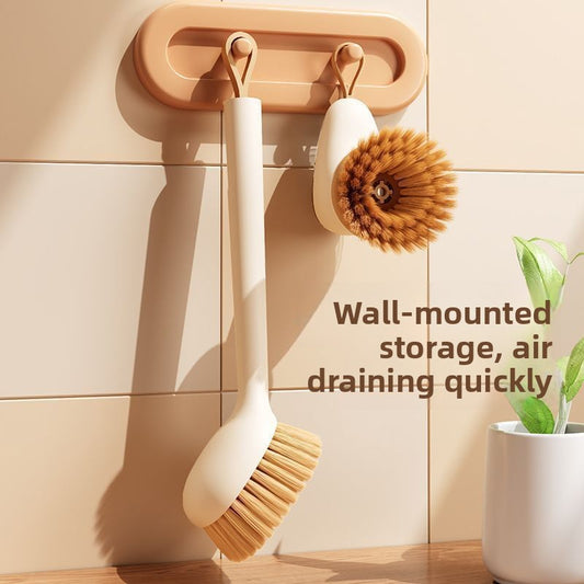 Gaolai kitchen special pot washing brush does not hurt the pot cleaning brush household long handle  add liquid short handle