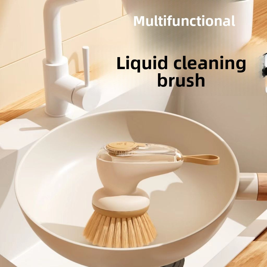 Gaolai kitchen special pot washing brush does not hurt the pot cleaning brush household long handle  add liquid short handle