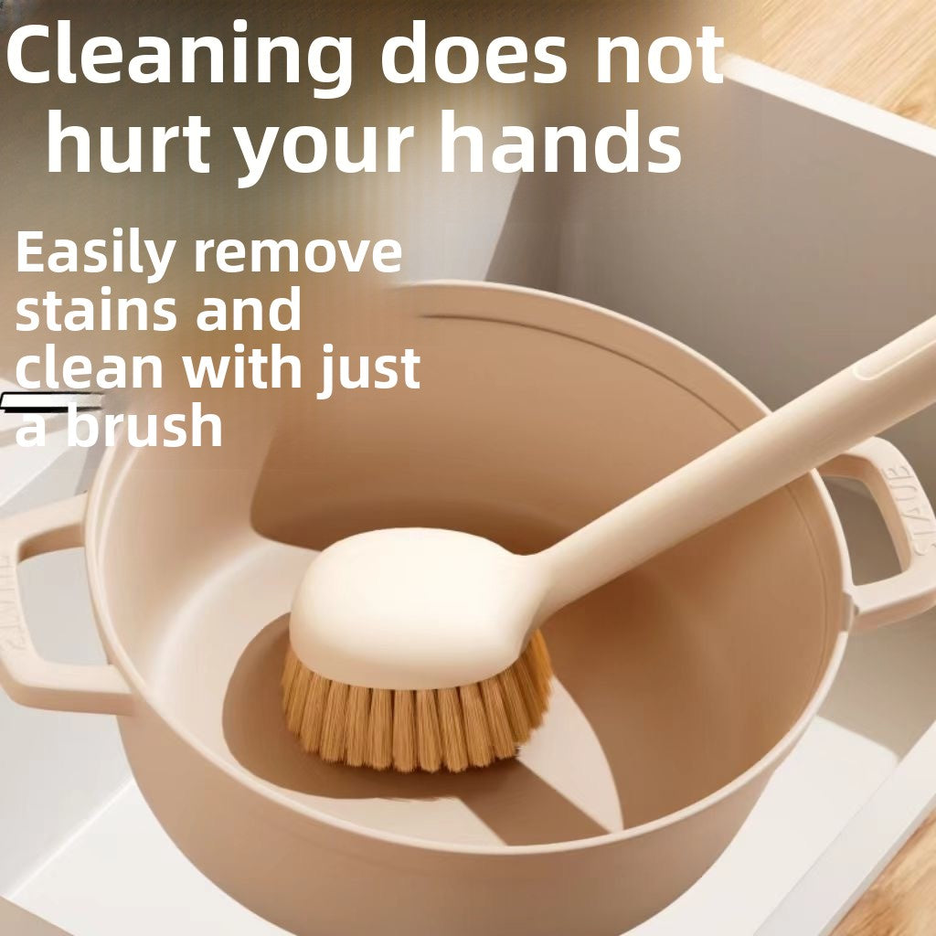 Gaolai kitchen special pot washing brush does not hurt the pot cleaning brush household long handle  add liquid short handle