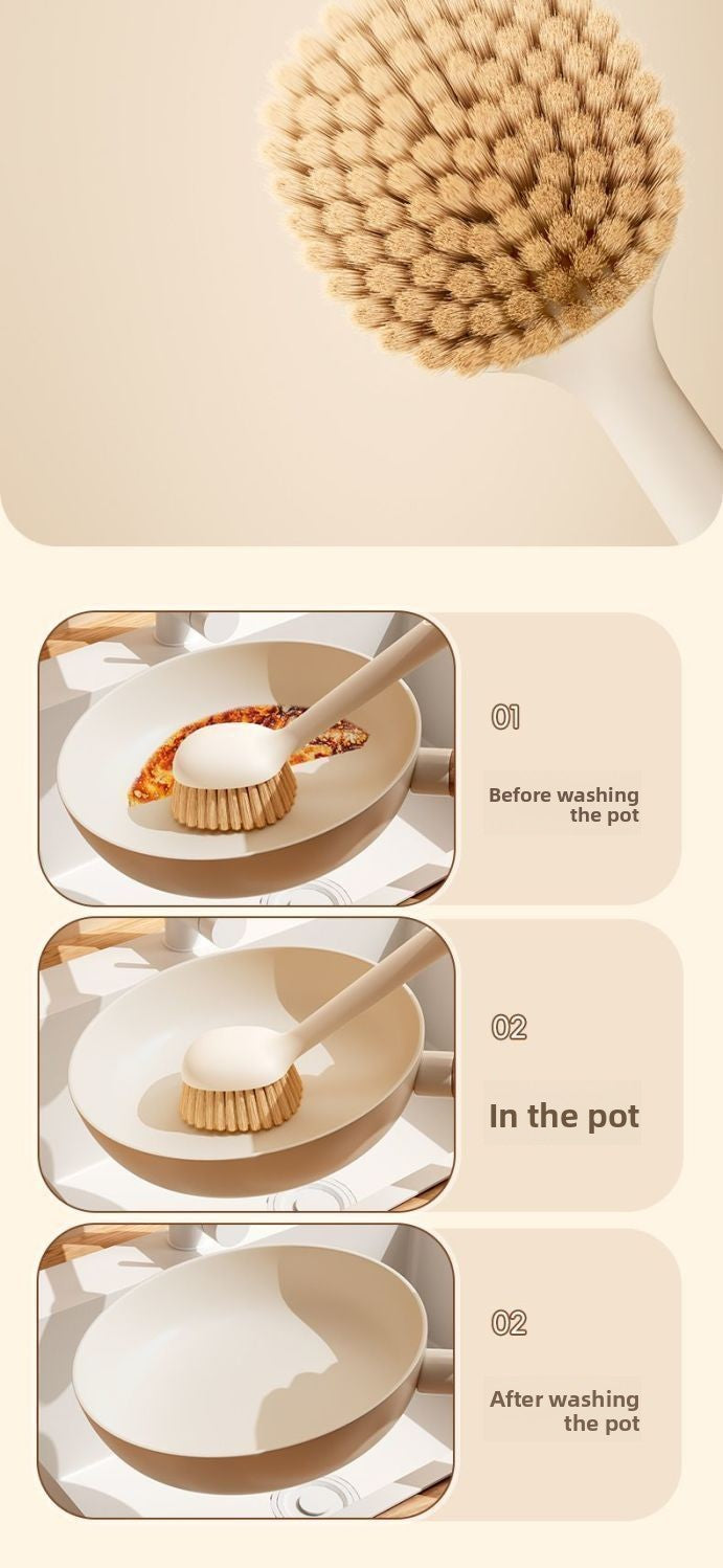 Gaolai kitchen special pot washing brush does not hurt the pot cleaning brush household long handle  add liquid short handle