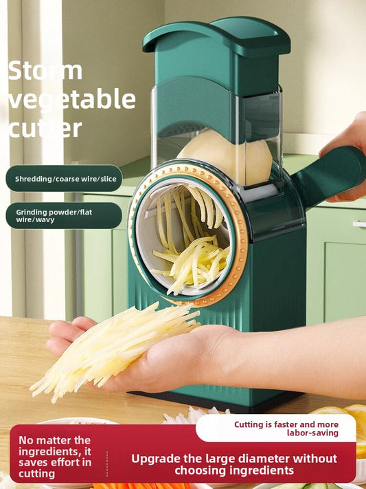 Vegetable cutting artifact, shredder, household wiping and planer, kitchen shredding potatoes, multifunctional roller slicer